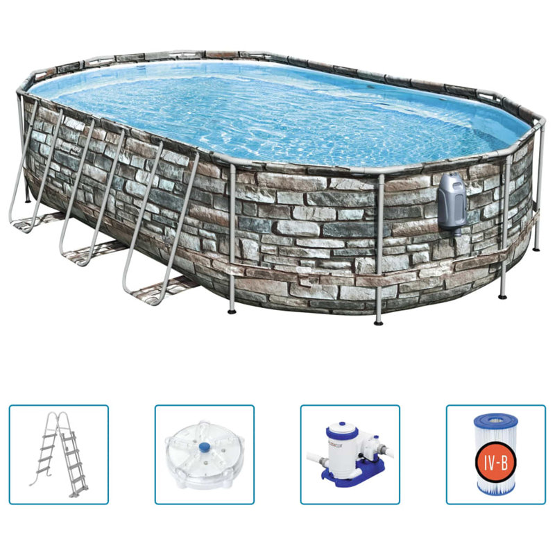 Ensemble de piscine Power Steel Comfort Jet Series