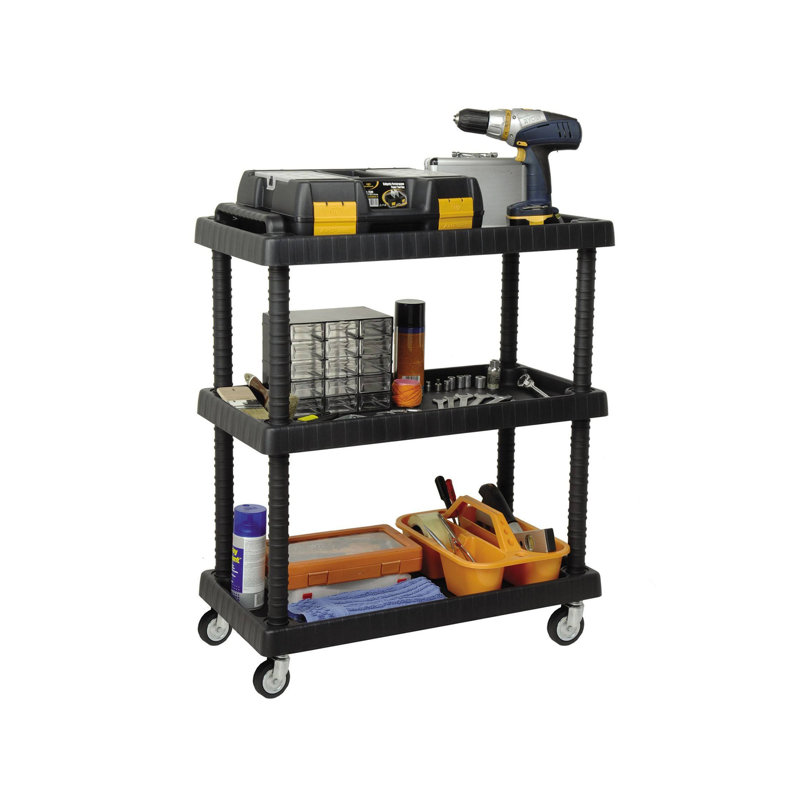 76cm H x 38.1cm W Utility Cart with Wheels