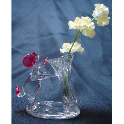 Figurine de rat mignonne à fleurs Aarin