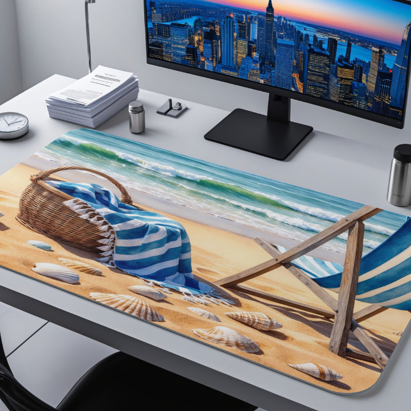 Polyester Desk Pad, 23.6x13.8