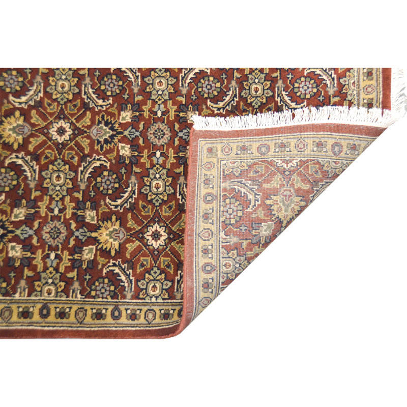 Damask Area Rug in Navy, Rectangle 4' x 6'