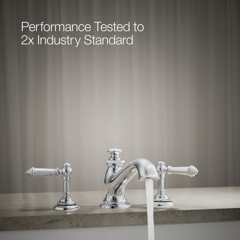 Artifacts® Deck Mounted Roman Tub Faucet with Flare Design, Polished Chrome