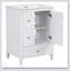 Meuble-lavabo de salle de bain avec rangement spacieux, tablette réglable, fabrication durable, cloisons amovibles et conception moderne pour une organisation optimale