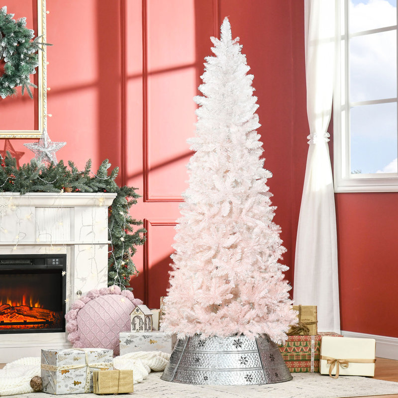 Arbre rose et blanc, aucun danger d'incendie, réactions allergiques, décoration de Noël facile à manipuler