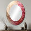 Miroir mural beige et rose-338246463