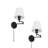 Acai Steel Plug-in Swing Arm Sconce