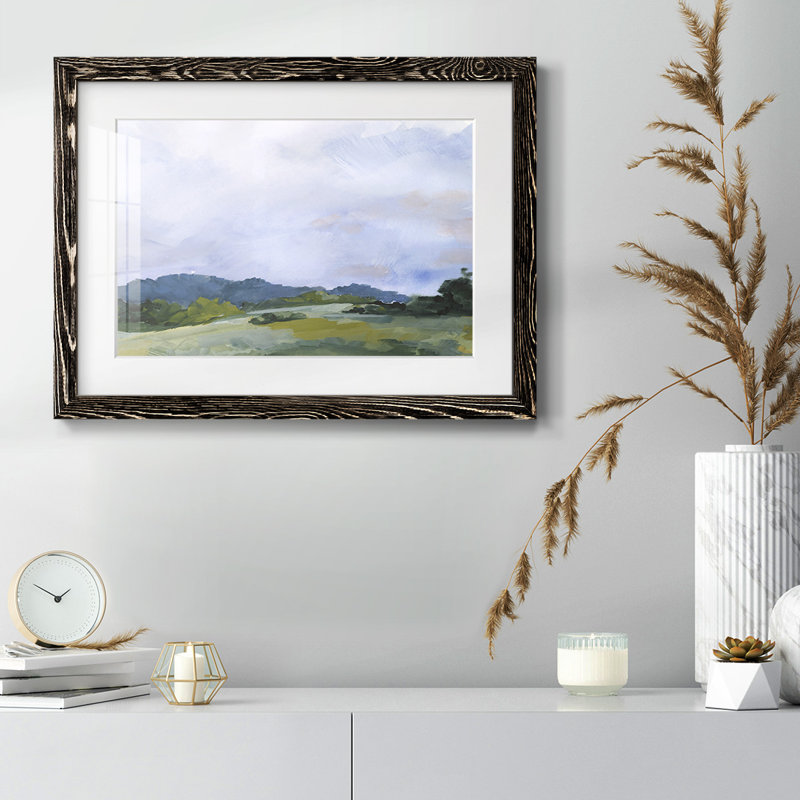 Pastoral Horizons II, reproduction d'art encadrée, Noir, H 28 po x l 42 po
