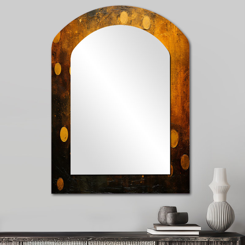 Amber Asteroids Solar System Space - Our Solar System Arch, 34 po x 25 po