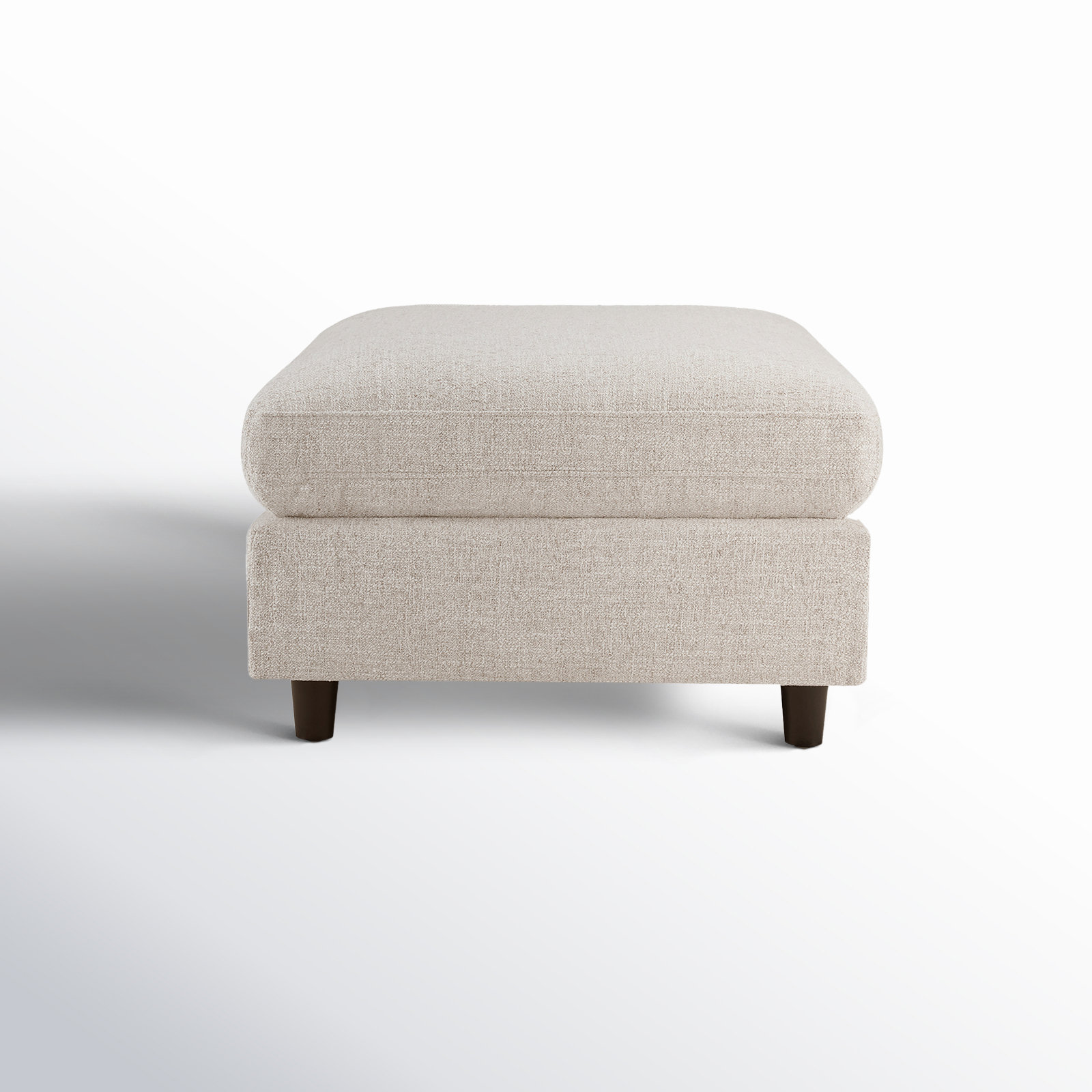 Fleetwood 45" Ottoman, Nathan Wheat Tweed