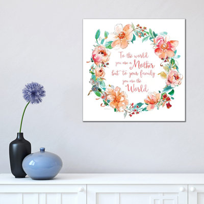 You Are the World 1 Piece Wrapped Canvas Wall Art