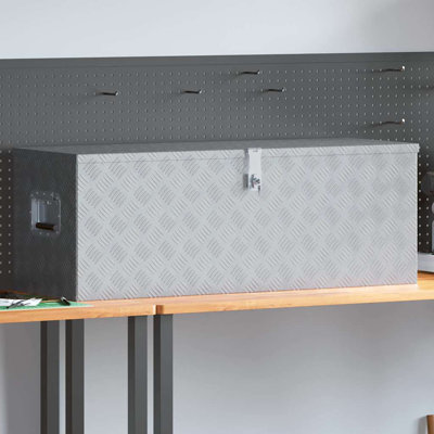 Boîte à outils Boîte de rangement extérieure avec système de verrouillage Coffre à outils en aluminium