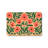 Peach Green Poppy Flower Rectangle Entrance Door Mat, 20 x 32 inch, Entryway Scene Use