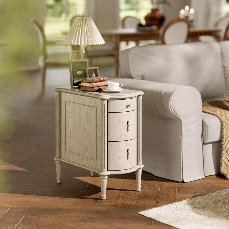 Narrow Coffee Table, White