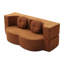Canapé-lit 2 en 1 pliant avec coussin, causeuse futon pour lit simple, canapé de plancher et matelas en mousse, aucun assemblage requis, pour le salon, l'utilisation par les invités, le bureau, un appartement-37403396