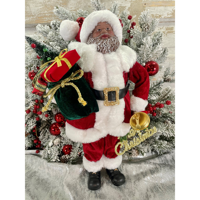 Père Noël en fourrure noire