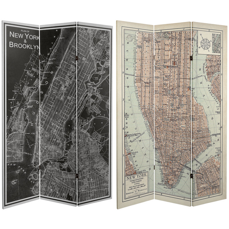 Paravent New York City Map, New York City