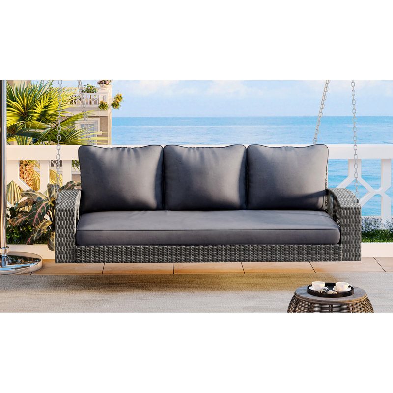 Balancelle de 69 po avec 3 coussins d'extérieur Pe - 69 po