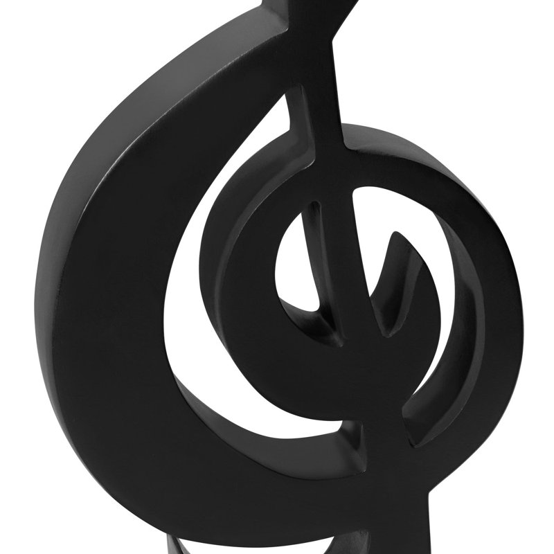 Sculpture 11 po Clé de sol noire
