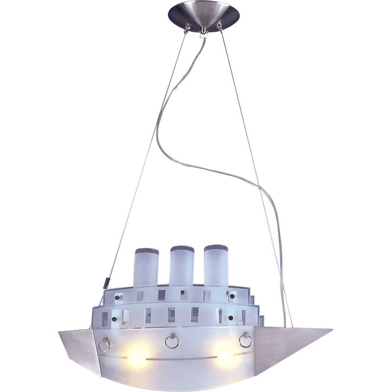 Jowers Novelty 2 Light Kids Boat Chandelier