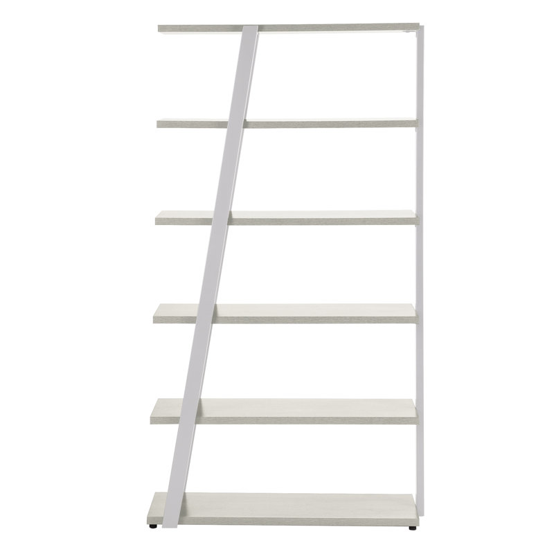 Bibliothèque à 5 tablettes Mirella, Bois de frêne blanc