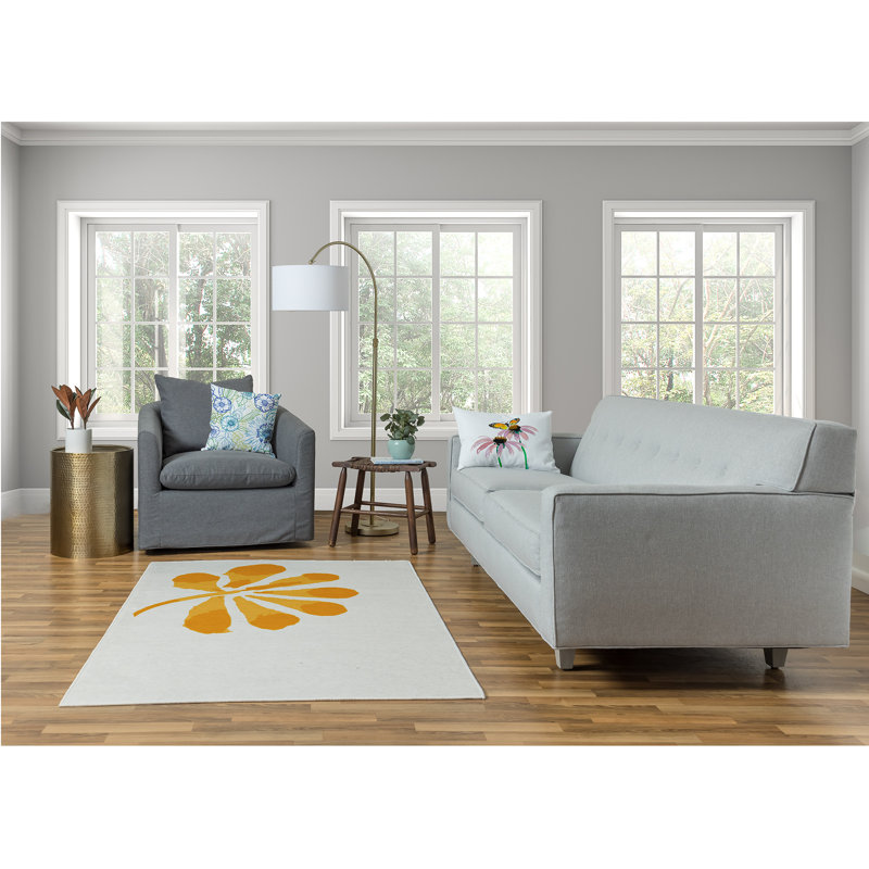 Tapis en chenille Petals Spring, Rectangle 4 pi x 6 pi