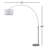 Tanya 86'' Polished Nickel Arched Floor Lamp