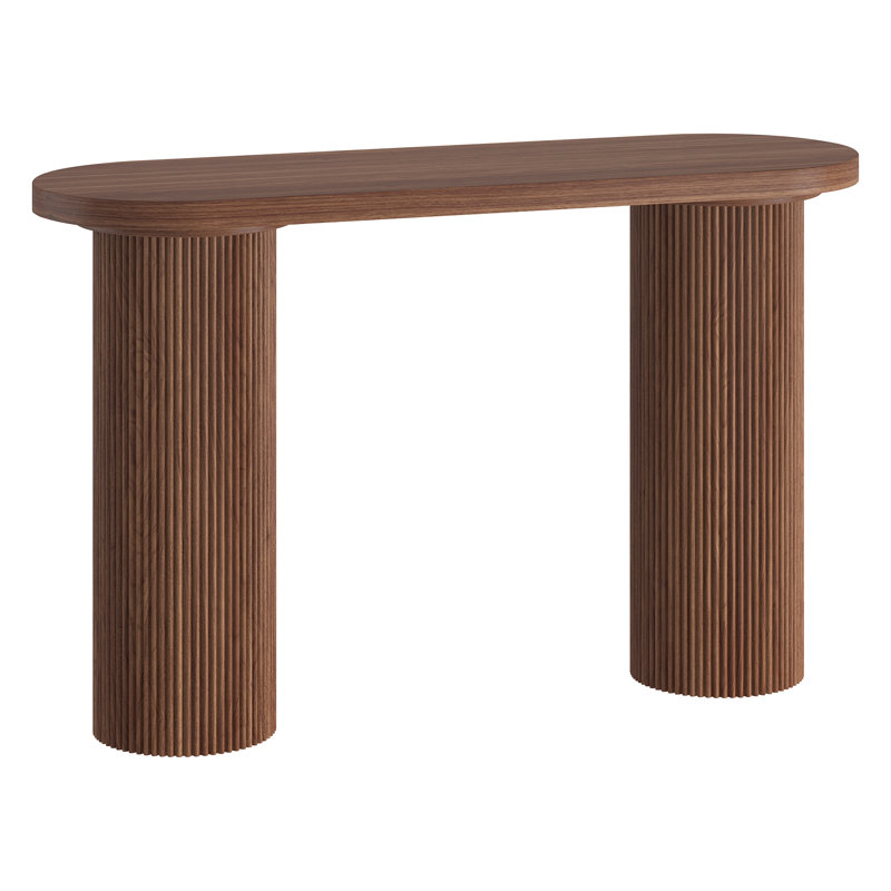 Console ovale 55 po Isa, Black Grain