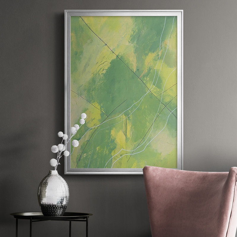 Heartland I, reproduction d'art encadrée, H 42,5 po x l 30,5 po x P 1 po, Argent