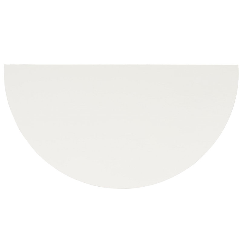 Console en bois massif 30 po Graer, Blanc frais