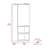 Wenge Rectangle 2-Shelf Medicine Cabinet-1841948912