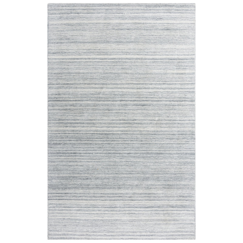 Tapis gris touffeté à la main Seasand, Rectangle 5 pi x 7 pi 6 po