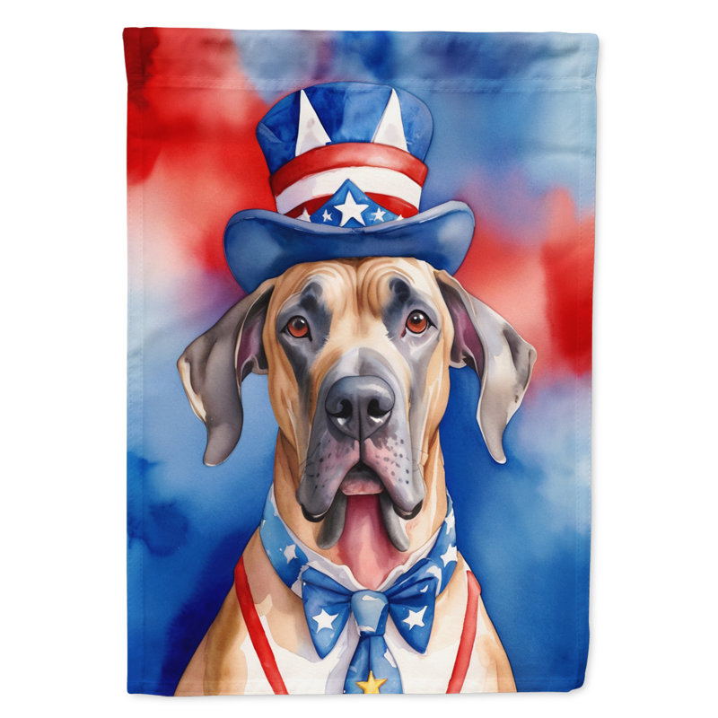 Drapeau patriotique du jardin américain, Brun grand danois