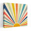 «Vibrant Retro Sunburst», art mural rétro et coloré-1919454268