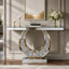 45.27 " W Glass Top Console Table