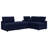 Commix 4-Piece Sunbrella Outdoor Patio Sectional Sofa-1311264590