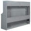 Grand lit gris avec levage hydraulique et fonction de bureau, peu encombrant pour les petits appartements, structure d'une capacité de 600 lb, rangement de matelas intégré, espaces de vie avec système de pliage Good Night de 10 pouces, structure-550198615-550198608