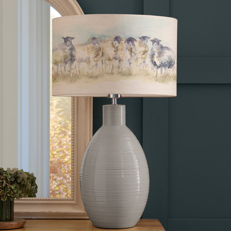 Epona Ceramic Table Lamp, Blue