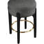 Tabouret de comptoir rembourré en tissu Maud-121555419