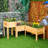 3 Raised Garden Beds, Wooden Elevated Planter Boxes With Legs & Liners. For Backyard And Patio. Grow Veggies, Herbs, Blossoms. Natural Wood. Breathable, Self-Draining. Flexible Combinations. Plant