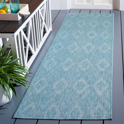 Tapis intérieur / extérieur à motif géométrique A Açia Aqua