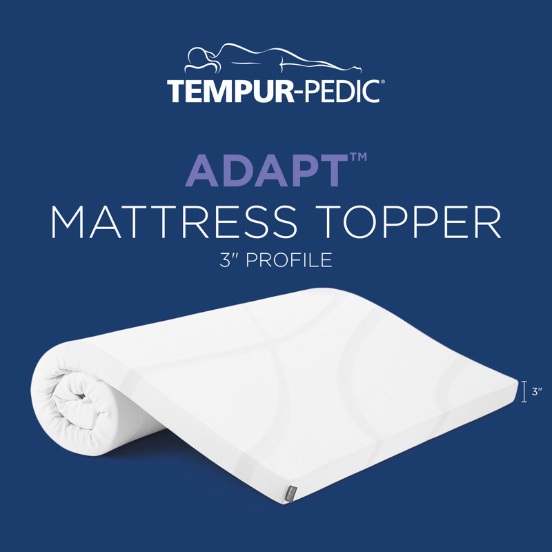 TEMPUR-Adapt 3" Memory Foam Mattress Topper, California King