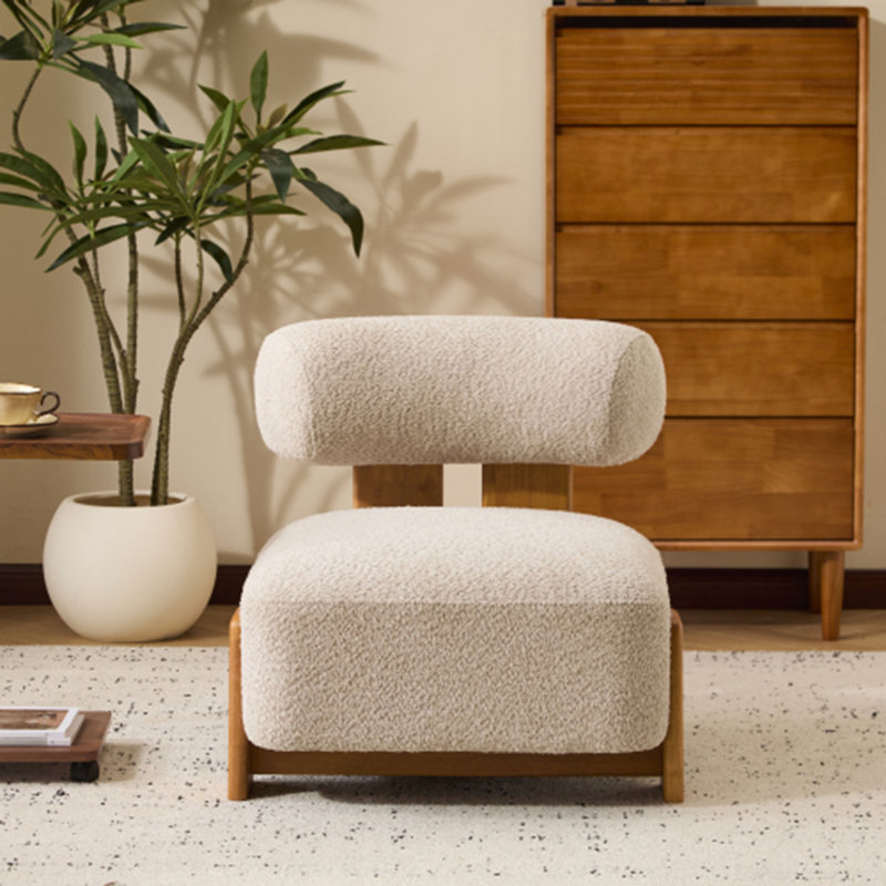 Méridienne moderne 27,25 "Boucle, Beige