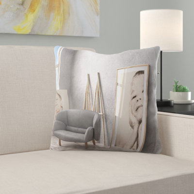 Outdoor Reversible Throw Pillow