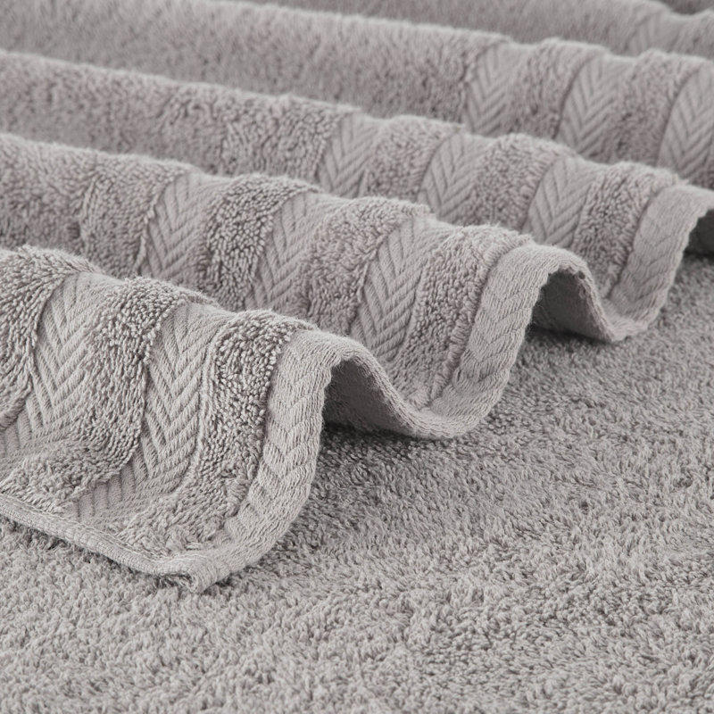 Drap 100% coton de qualité égyptienne Martex, Gris clair