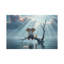 Elephant And Dog Sit On A Tree Escaping From The Flood by Mike Kiev - Gallery-Wrapped Canvas Giclée on Canvas-998924434-998924438-998924440