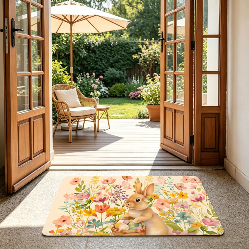Tapis de sol 24 po x 36 po Floral