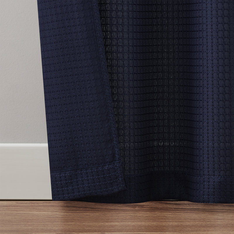 Hayden Room Darkening Curtain Panel Pair, Navy, 38" W x 84" L
