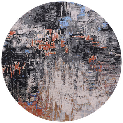 Tapis abstrait gris / beige