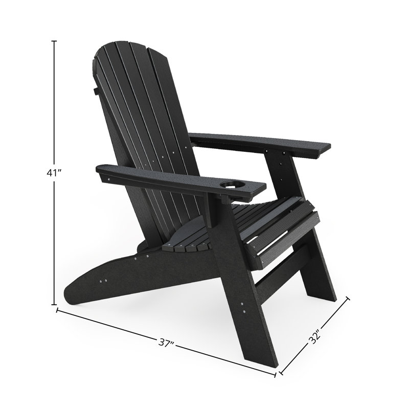 Hagues Outdoor Lounge Chair, Black