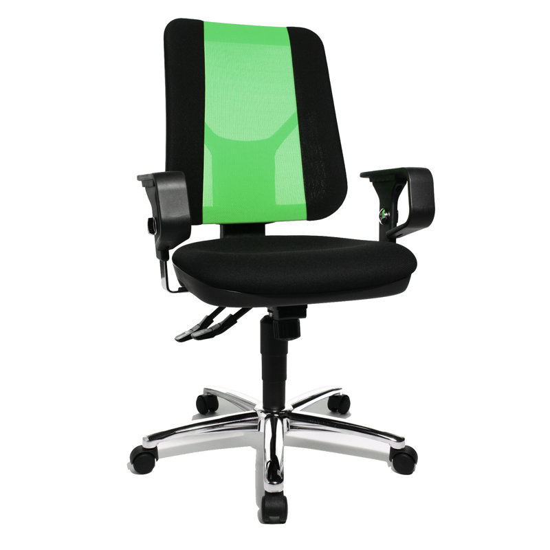 Office Chair, Black and green